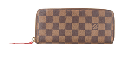 Louis Vuitton Clemence Wallet, Canvas, Damier Ebene, GI4145, E, 3*